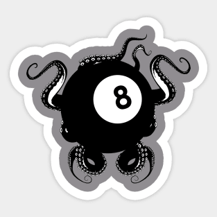 Tentacle 8 Ball Sticker